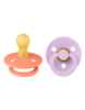 BIBS Fopspeen Colour latex 2 pack - Papaya/Violet Sky