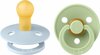 BIBS Fopspeen Colour latex 2 pack - Baby Blue/Pistachio