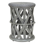 Kidsdepot CLU-CLU Krukje rotan webbing grey