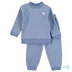 Feetje Wafel Pyjama Blue Melange