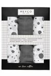 Meyco Swaddle Hydrofiel 3 pack Dots Grey