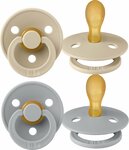 BIBS Fopspeen Symmetrisch Colour latex 2 pack - Vanilla/Cloud