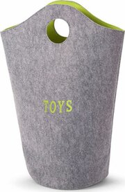 Childhome Vilten Speelgoedzak Grijs - Lime