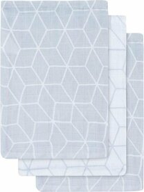Jollein Washandjes Hydrofiel Graphic Grey