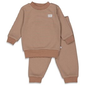 Feetje Wafel Pyjama Brown