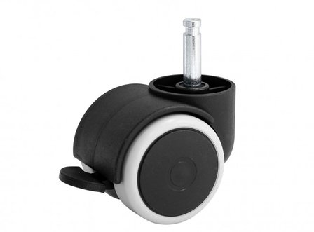 Bopita Set Wieltjes 50mm met rubber zwart