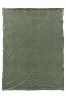 Meyco ledikantdeken Velvet Knit basic 100 x 150 Forest green