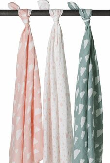 Meyco Swaddle Hydrofiel 3 pack Clouds