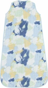 Meyco baby Slaapzak Hydrofiel Tie-dye light blue