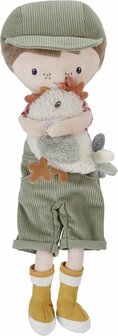 Little Dutch Knuffel Pop Boer Jim met kip 35cm