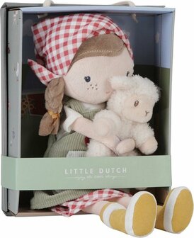 Little Dutch Knuffel Pop Boerin Rosa met schaap 35cm