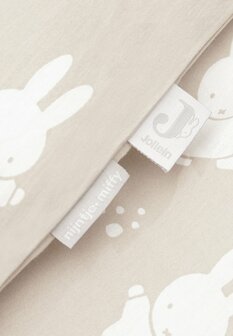 Jollein Dekbedovertrek Baby Miffy &amp; Snuffy Nougat