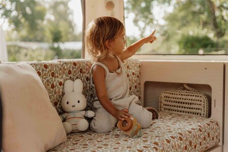 Nijntje x Little Dutch Vintage Sunny Stripes Overall Knuffel 25 cm