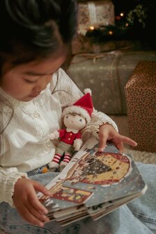Little Dutch Cadeau-set met Kerstboek en Kerst Jim 18 cm