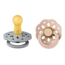 BIBS Fopspeen Boheme latex 2 pack - Cloud/Blush