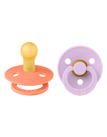 BIBS Fopspeen Colour latex 2 pack - Papaya/Violet Sky