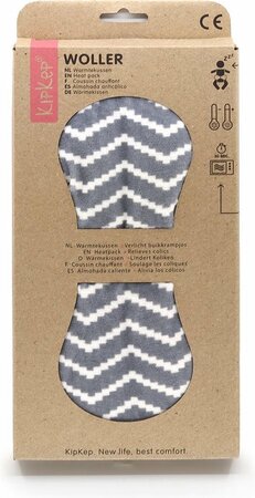 KipKep Woller Warmtekussen Silver Grey