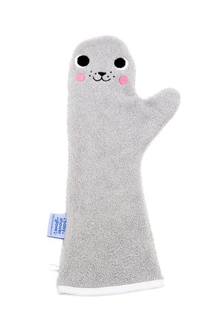 BBaby Shower Glove Grey Seal