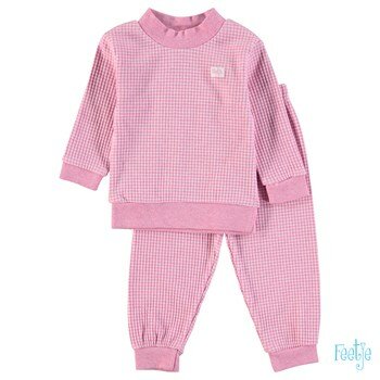 Feetje Wafel Pyjama Pink Melange