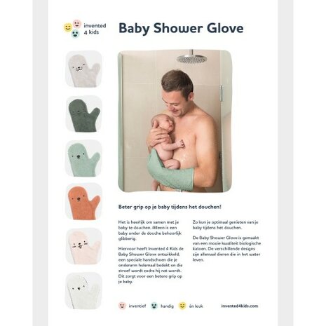 Baby Shower Glove Brown Bear