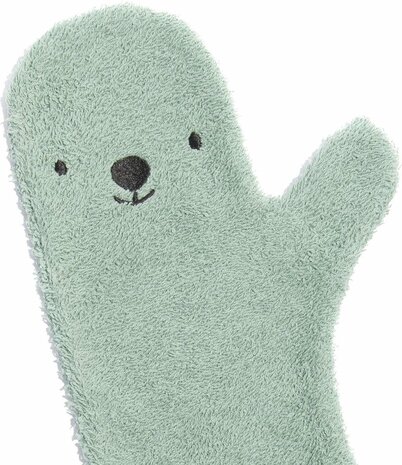 Baby Shower Glove Green Polar Bear
