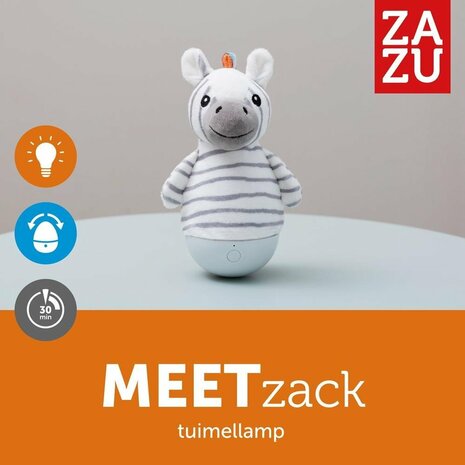 Zazu Tumbling Nachtlampje Zack de Zebra