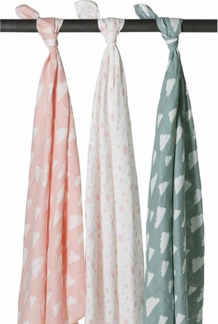 Meyco Swaddle Hydrofiel 3 pack Clouds