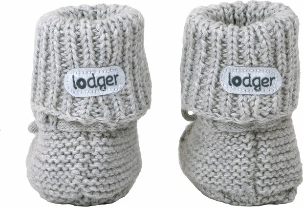 Lodger Babyslofjes Slipper Knit Steel