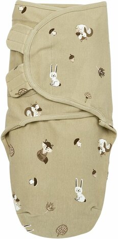 Swaddle Meyco Inbakerdoek 0-3mnd. Forest Animals sand