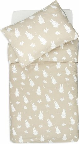 Jollein Dekbedovertrek Baby Miffy & Snuffy Olive Green