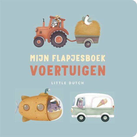 Little Dutch Kartonboek - Mijn Flapjesboek Voertuigen