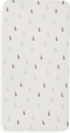 Jollein Hoeslaken Happy Miffy Olive Green 60x120