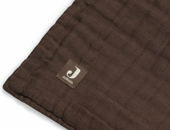 Jollein Wiegdeken Wrinkled Cotton 75 x 100 Chestnut