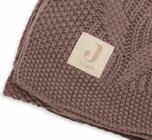 Jollein ledikantdeken Spring Knit Chestnut 100 x 150 