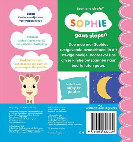 Kartonboek Sophie gaat slapen