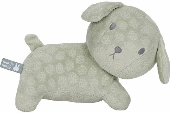 Snuffie knuffel 25cm green flower GRS