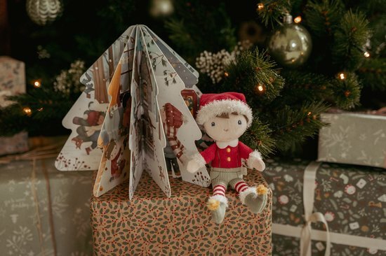 Little Dutch Cadeau-set met Kerstboek en Kerst Jim 18 cm