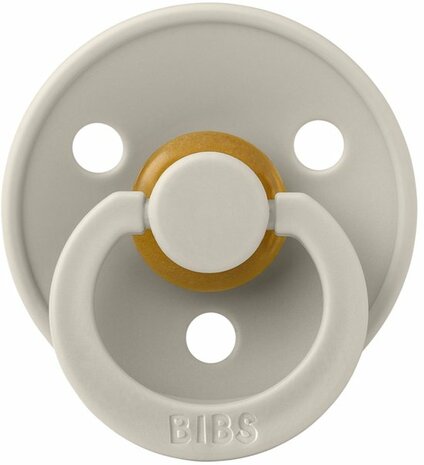 BIBS Fopspeen Symmetrisch Colour latex 2 pack - Sand/Iron mt2