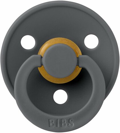 BIBS Fopspeen Symmetrisch Colour latex 2 pack - Sand/Iron mt2