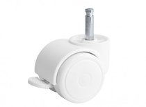 Bopita Set Wieltjes 50mm met rubber wit