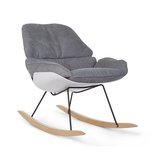 Childhome Schommelstoel Lounge wit met grijs