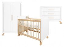 Bopita Lisa Babykamer 3-delig Wit Naturel