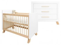 Bopita Lisa Babykamer 2-delig Wit Naturel