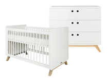 Bopita Lynn Babykamer 2-delig Wit Naturel