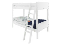 Bopita Jente Stapelbed met schuine trap wit