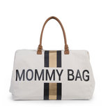 Childhome Mommy Bag Verzorgingstas Off White Stripes Black / Gold