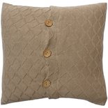 Kidsdepot Manta Check Kussen taupe 2 stuks
