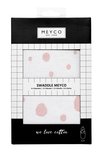 Swaddle Meyco Inbakerdoek 0-3mnd. Dots Roze