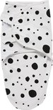 Swaddle Meyco Inbakerdoek 0-3mnd. Dots Zwart