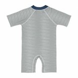 Lässig UV Zwempak korte mouw Striped Blue 0/6 maanden